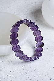 Ametist Doğal Taş Geniş Kesim Bileklik