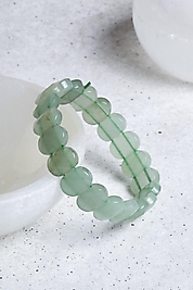 Aventurin Doğaltaş Geniş Kesim Bileklik