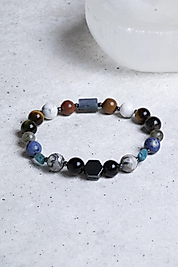 Doğaltaş Anksiyete Panik Atak Bilekliği Erkek